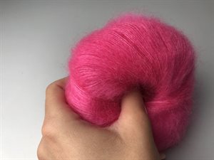 Angel by permin silk mohair - neonpink